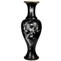 十八世紀銅胎漆器工藝花瓶
